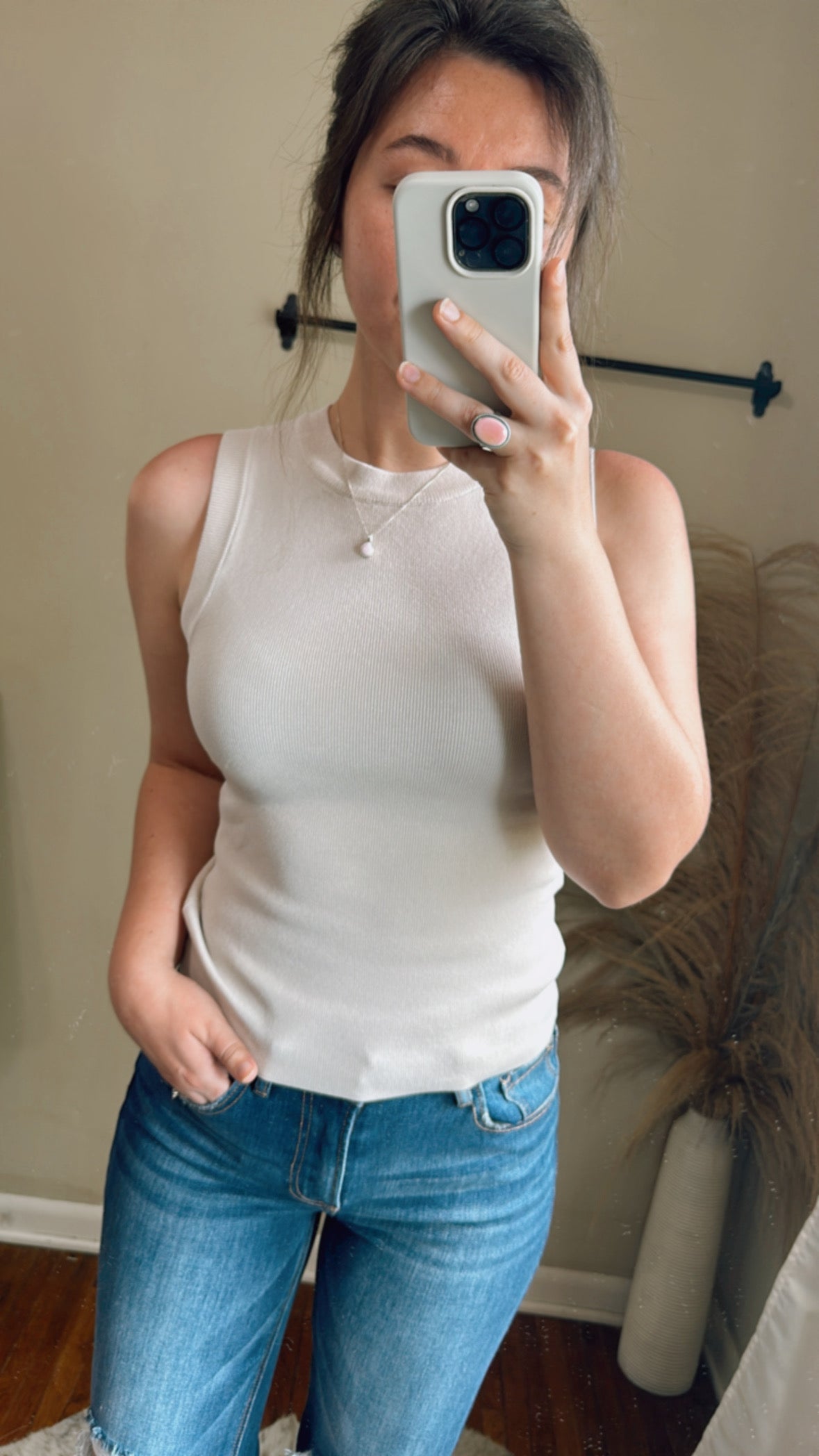 Lala Tank Top - Cream