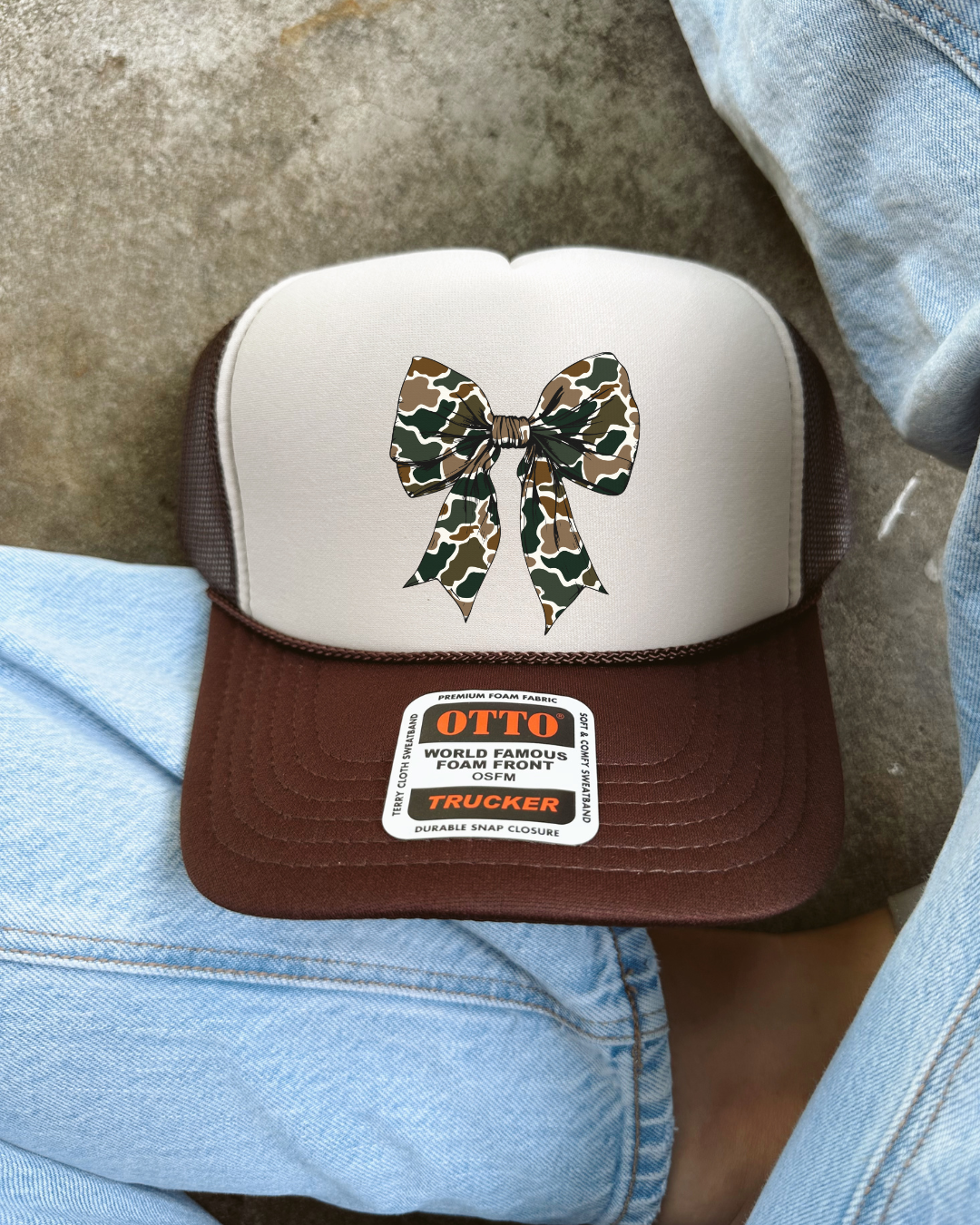 Camo Bow Trucker Hat