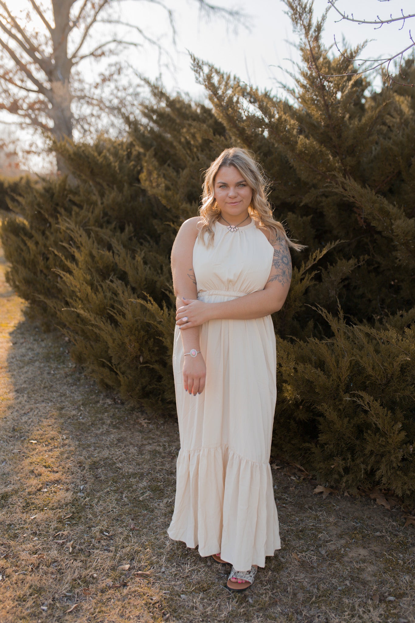 Amber Dress - Cream
