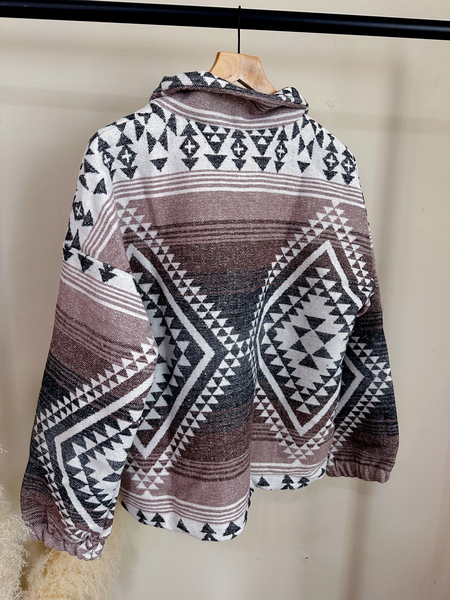 Silver Aztec Half Zip