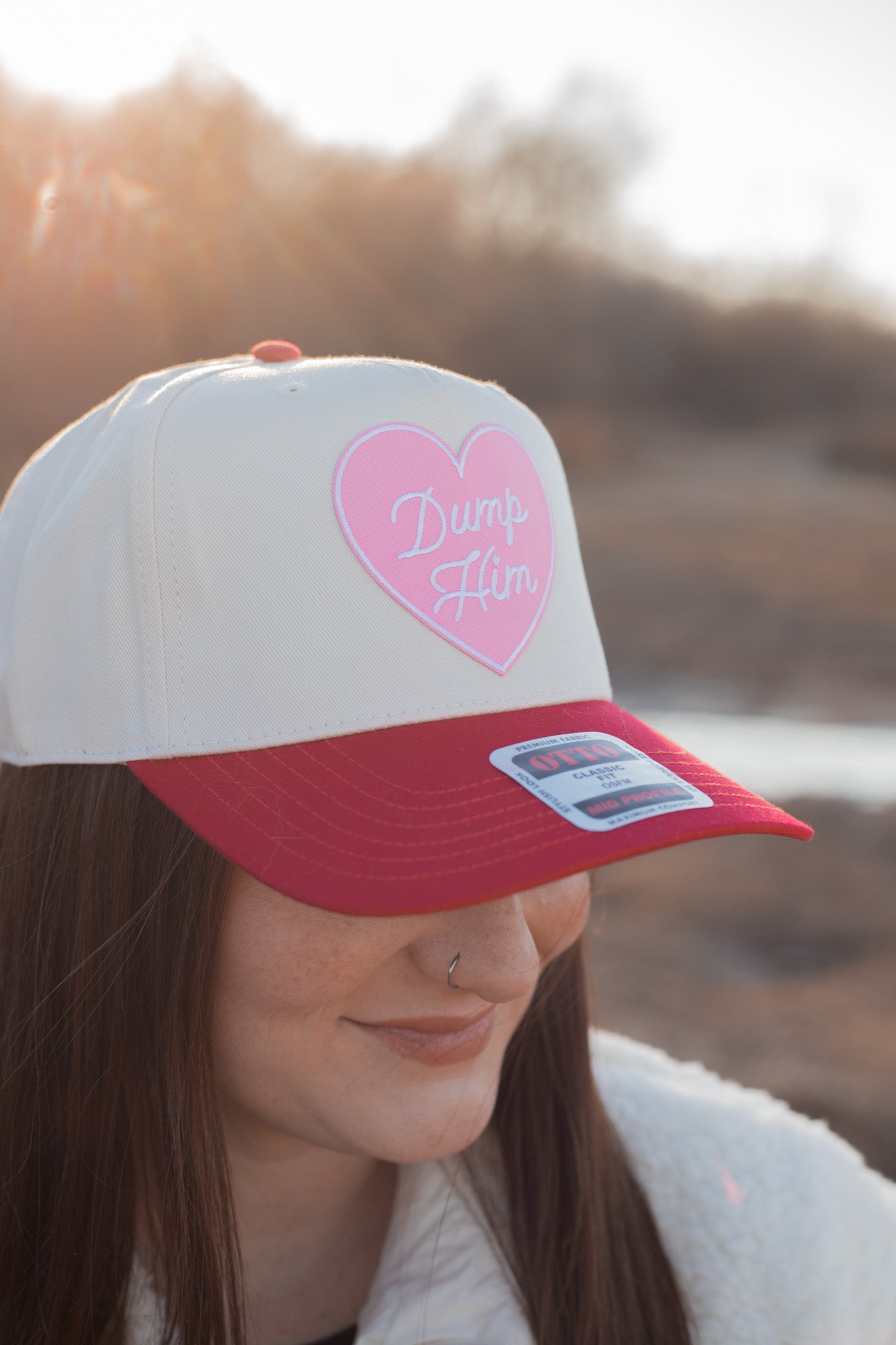 Dump Him Trucker Hat (Red)- V-Day Collection