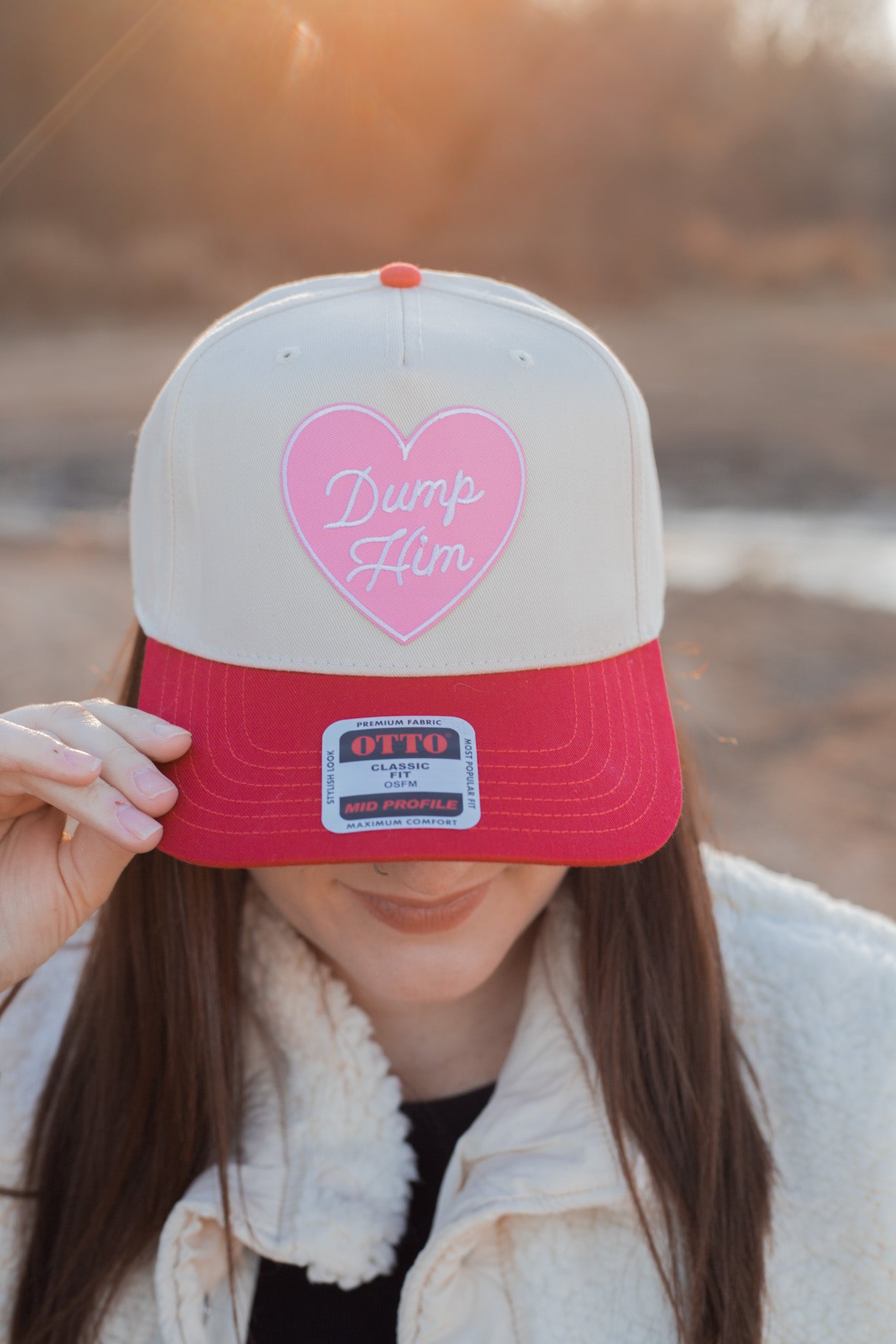 Dump Him Trucker Hat (Red)- V-Day Collection