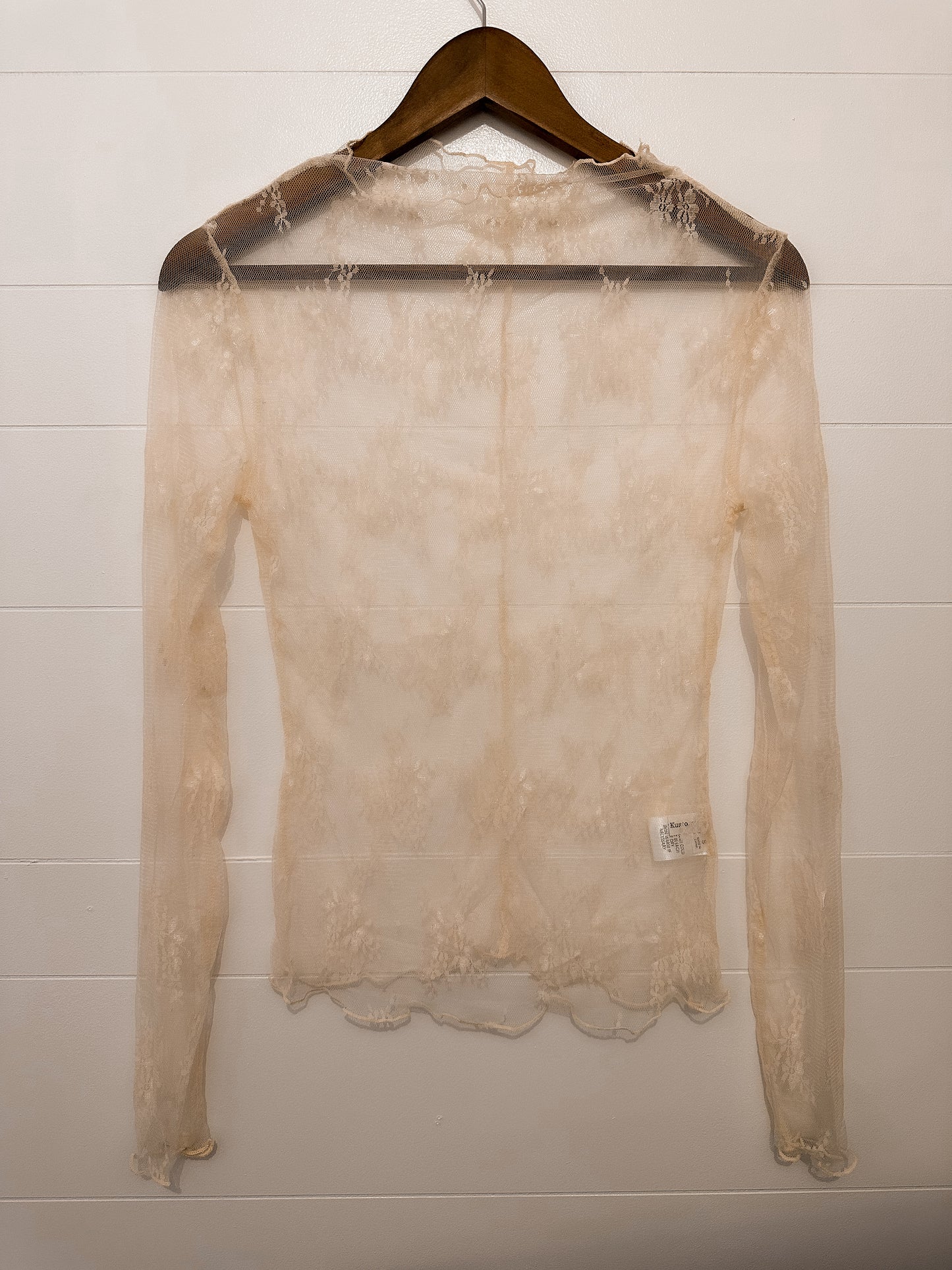 Cream Lace Top