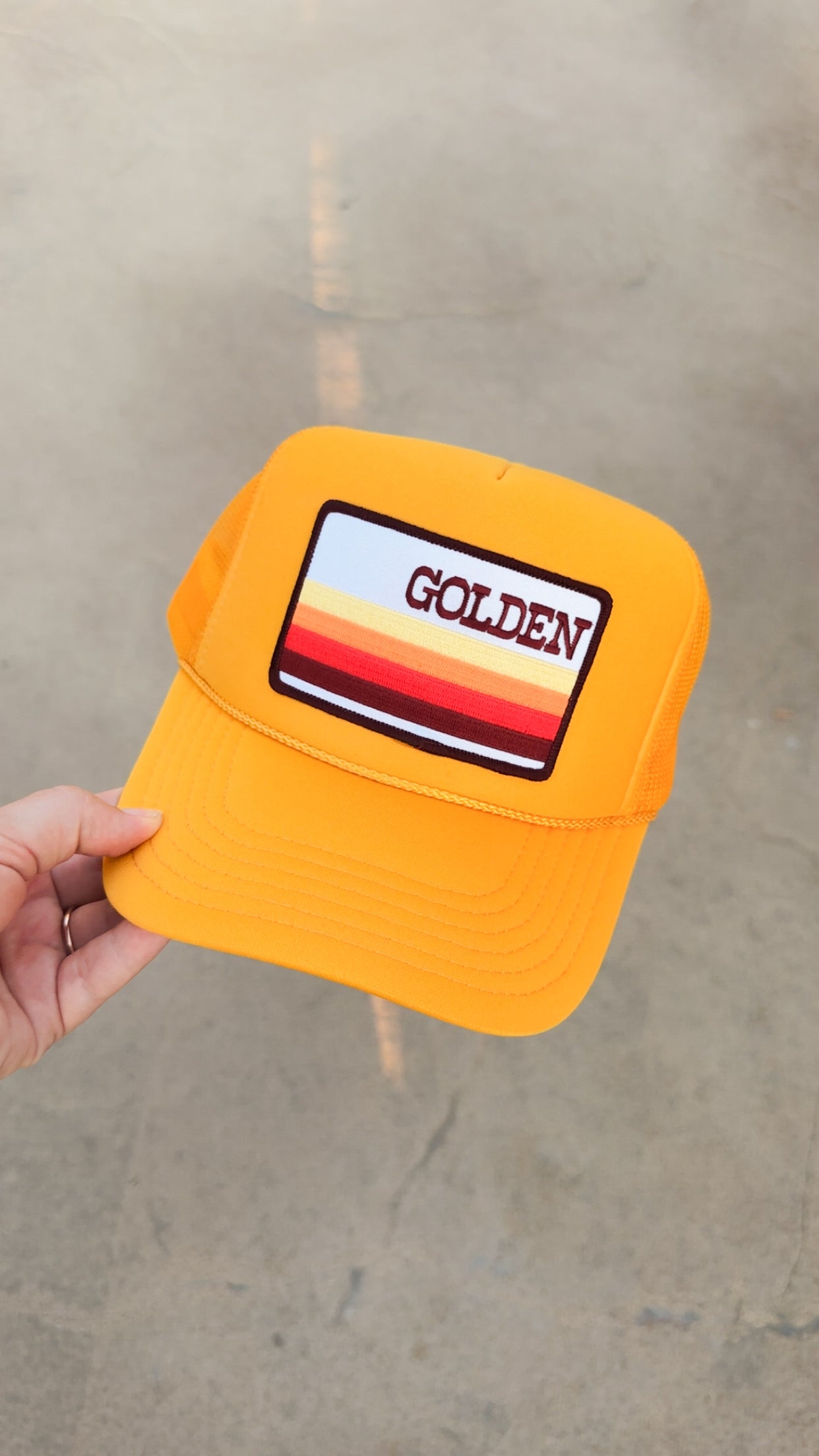 Golden Patch Trucker Hat
