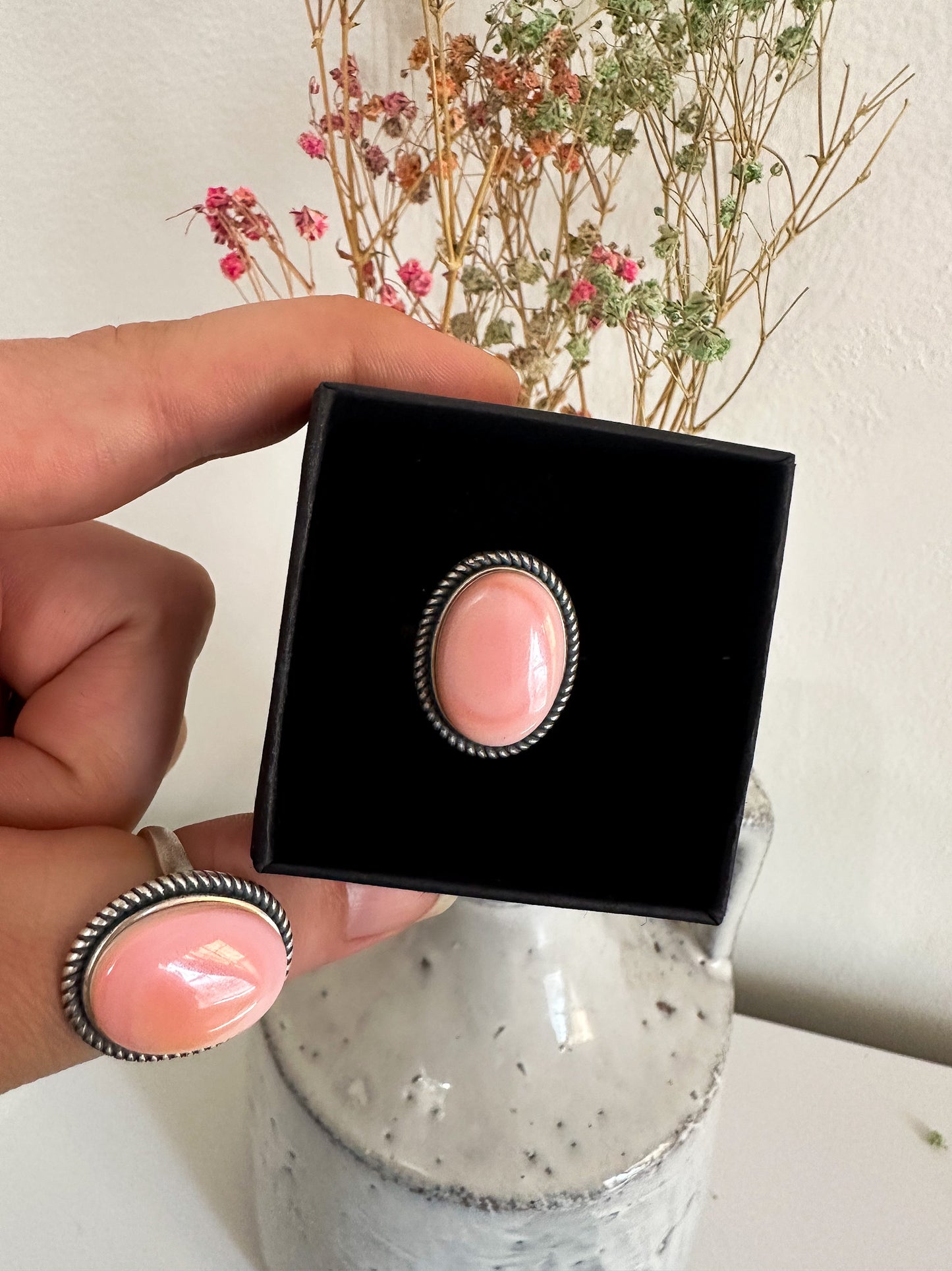 Justine Rings - Pink Conch Shell