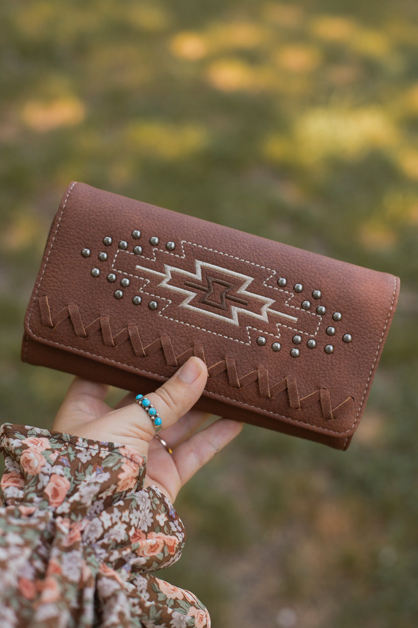 Denise Wallet/Wristlet - Brown