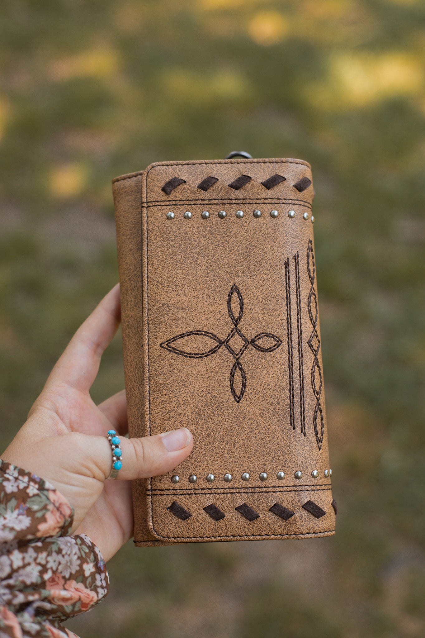 Shelia Wallet/Wristlet - Brown