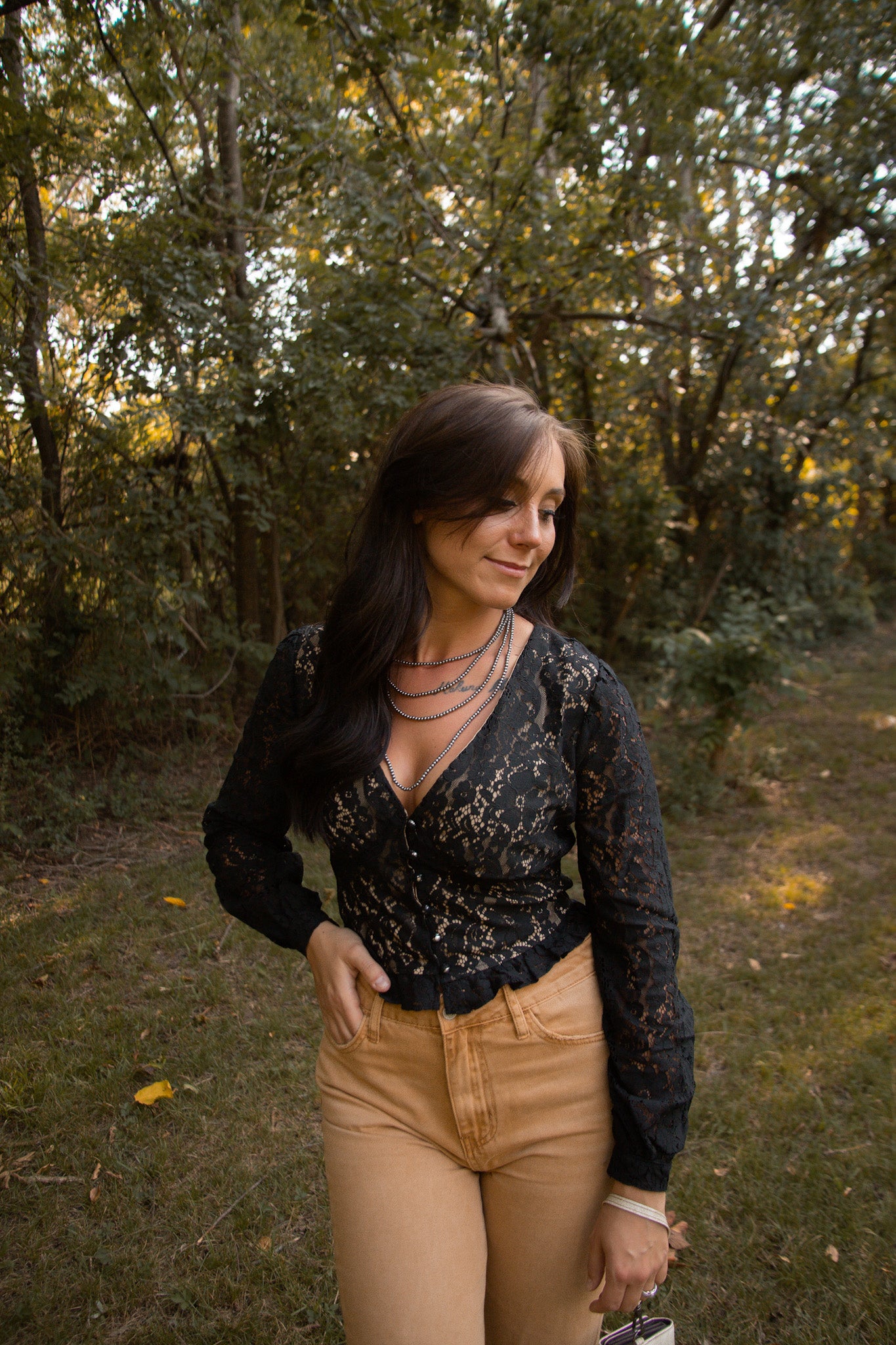 Black Lace Top