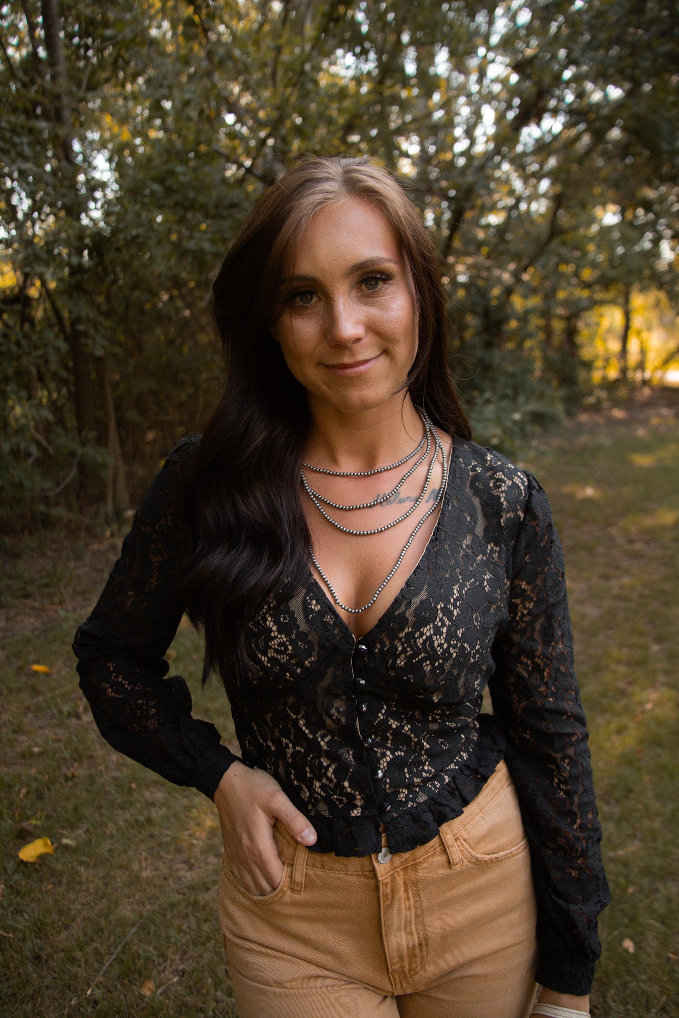 Black Lace Top
