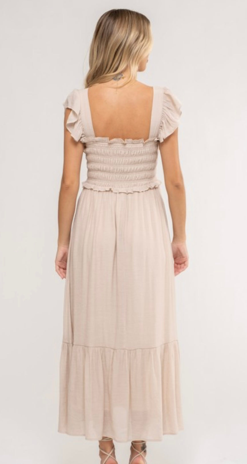 Macie Dress - Beige