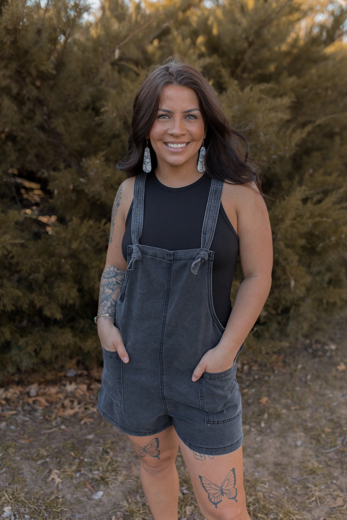 Charlie Romper - Black