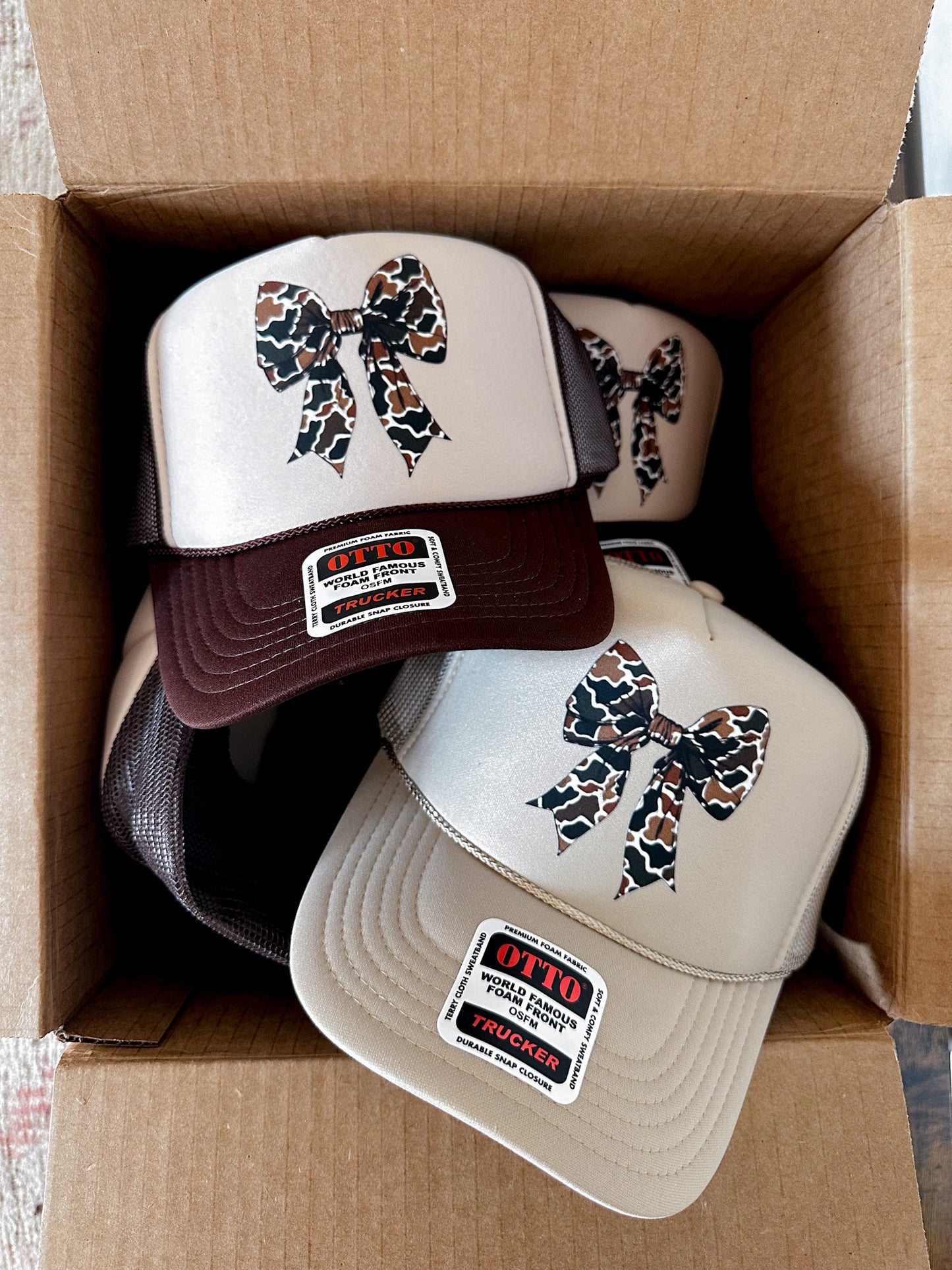 Camo Bow Trucker Hat