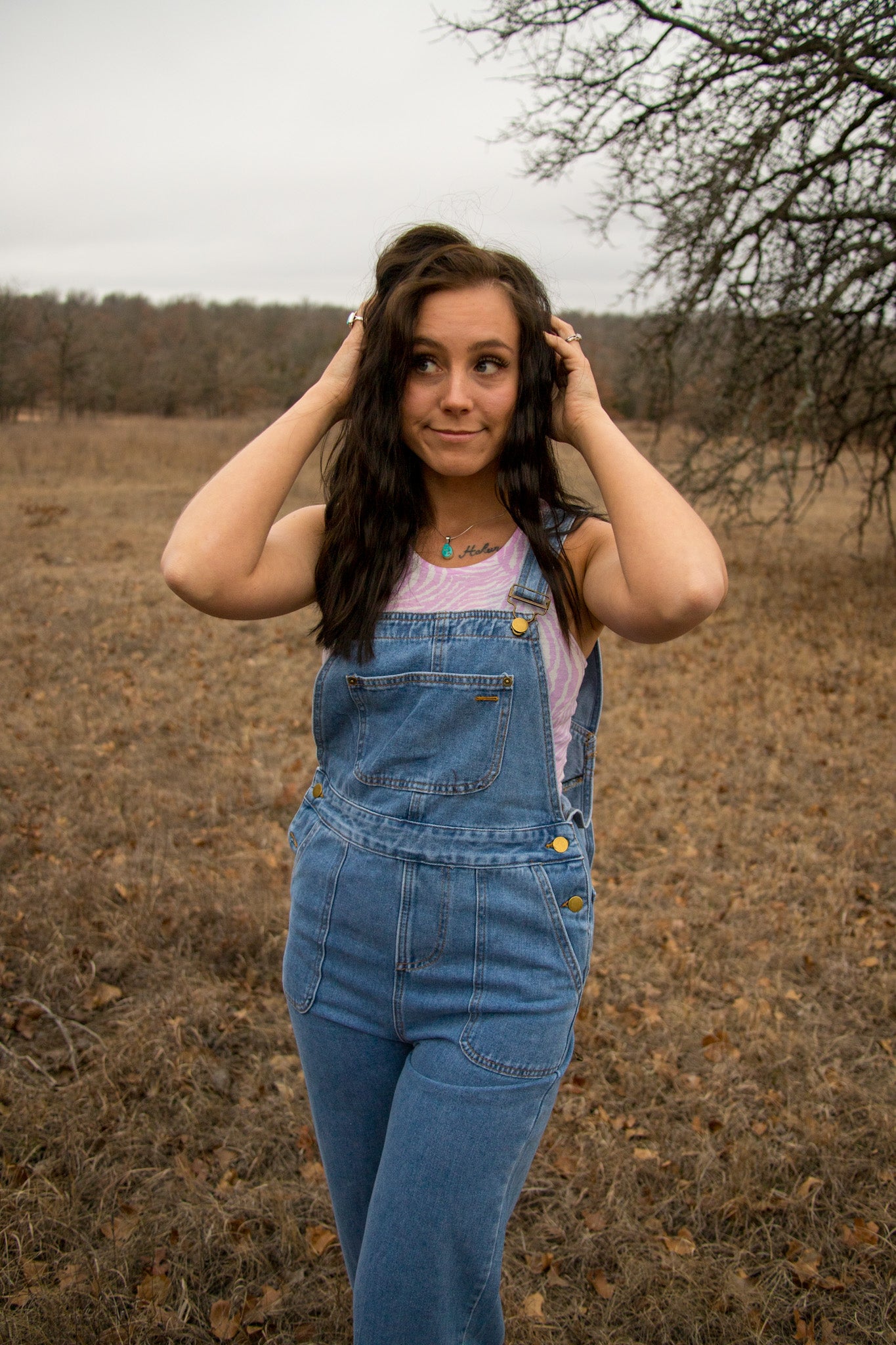 Vintage Style Straight Leg Overalls