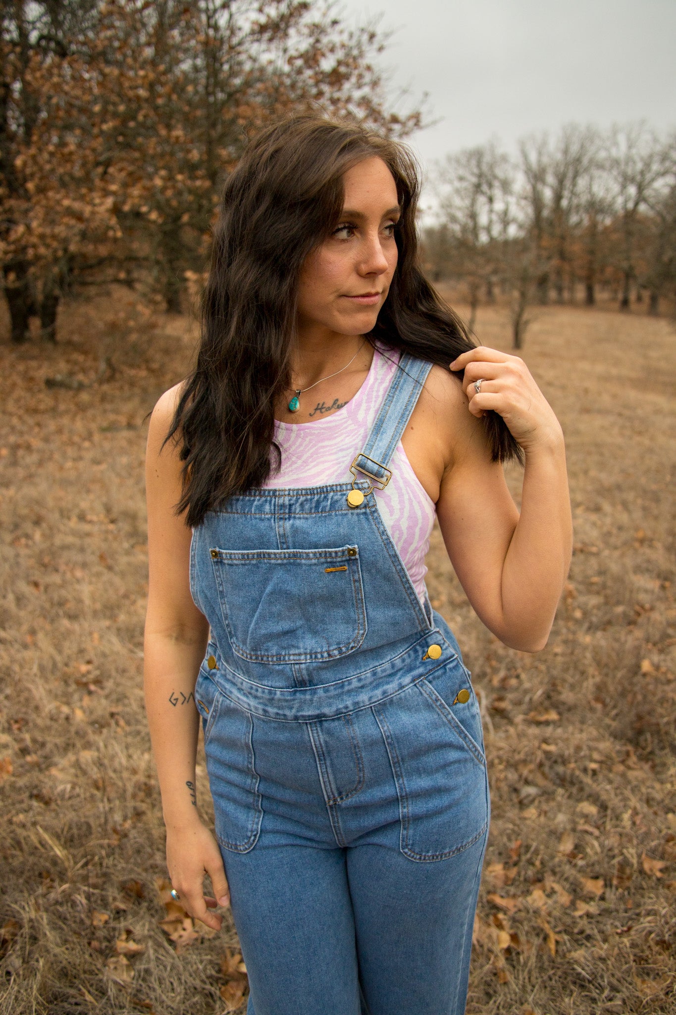 Vintage Style Straight Leg Overalls