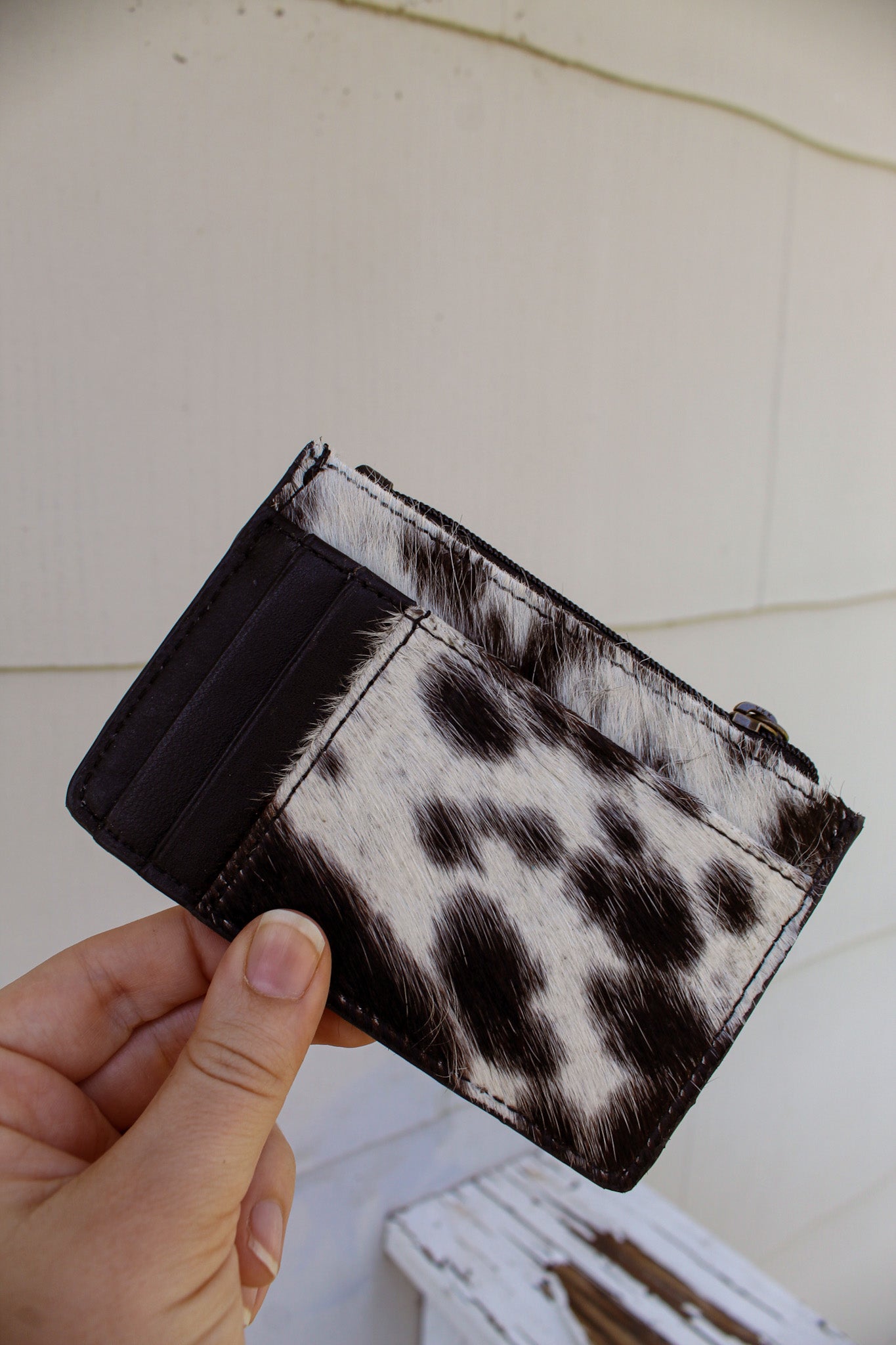 Broadway Card Holder - Black & White