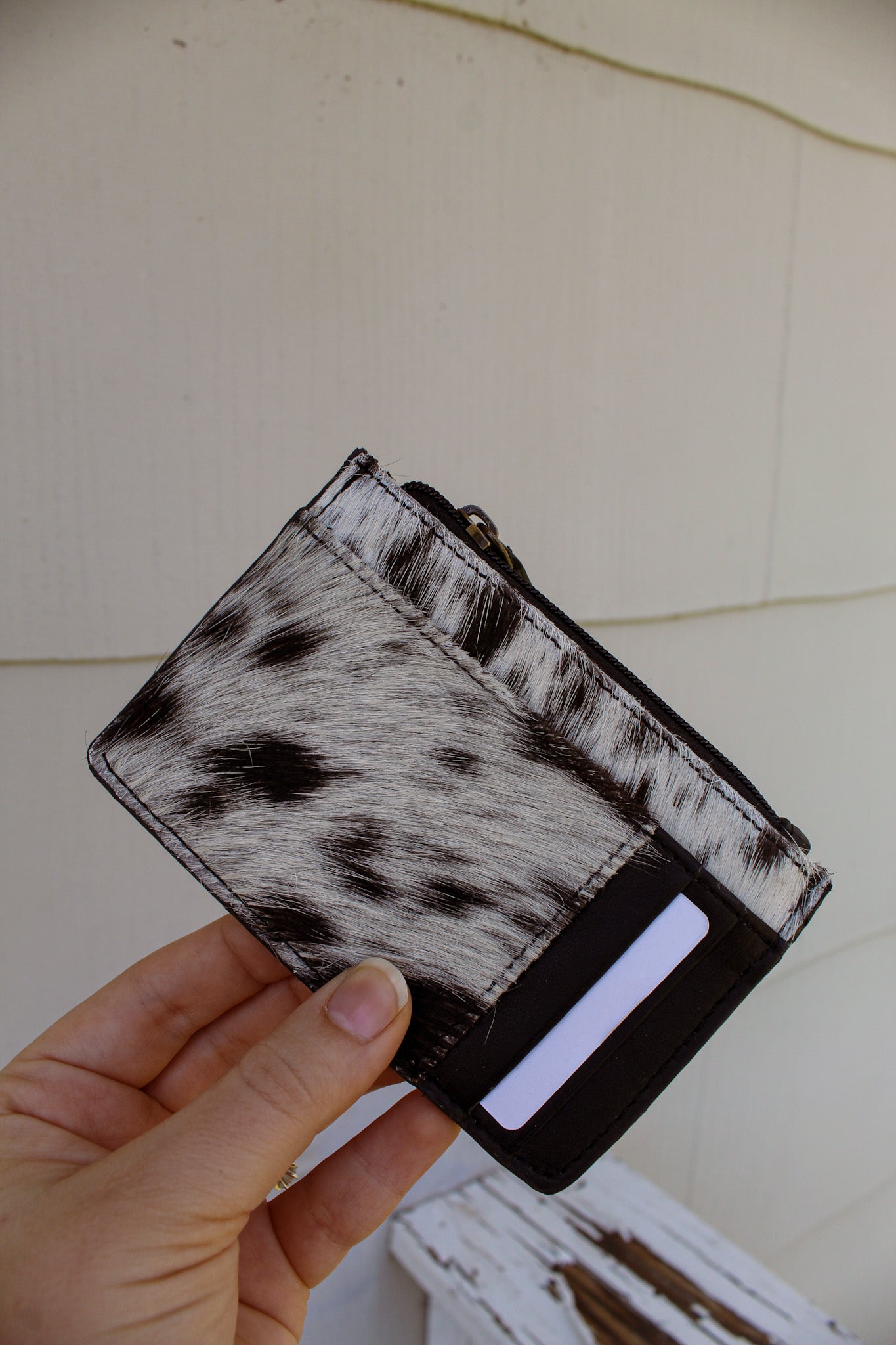 Broadway Card Holder - Black & White