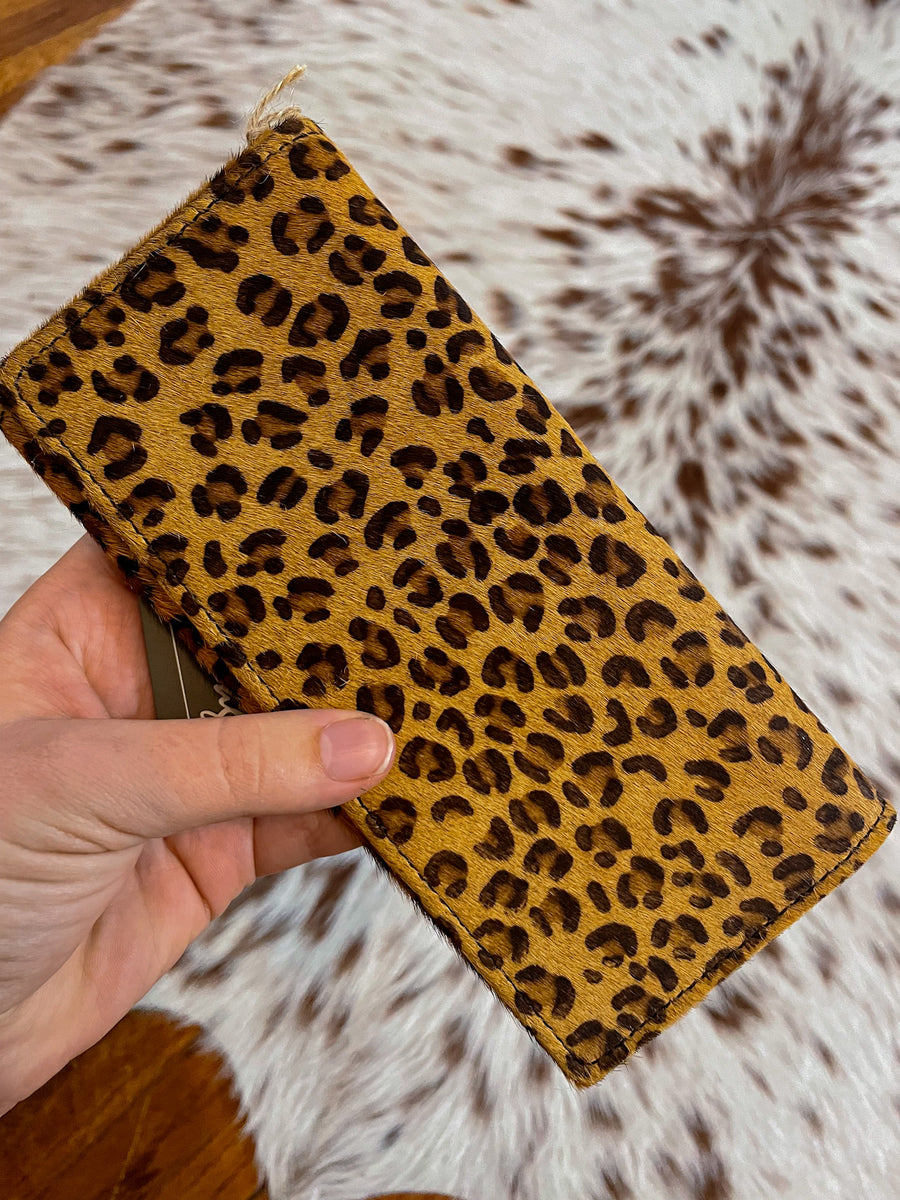 Leopard Print Wallet Clutch