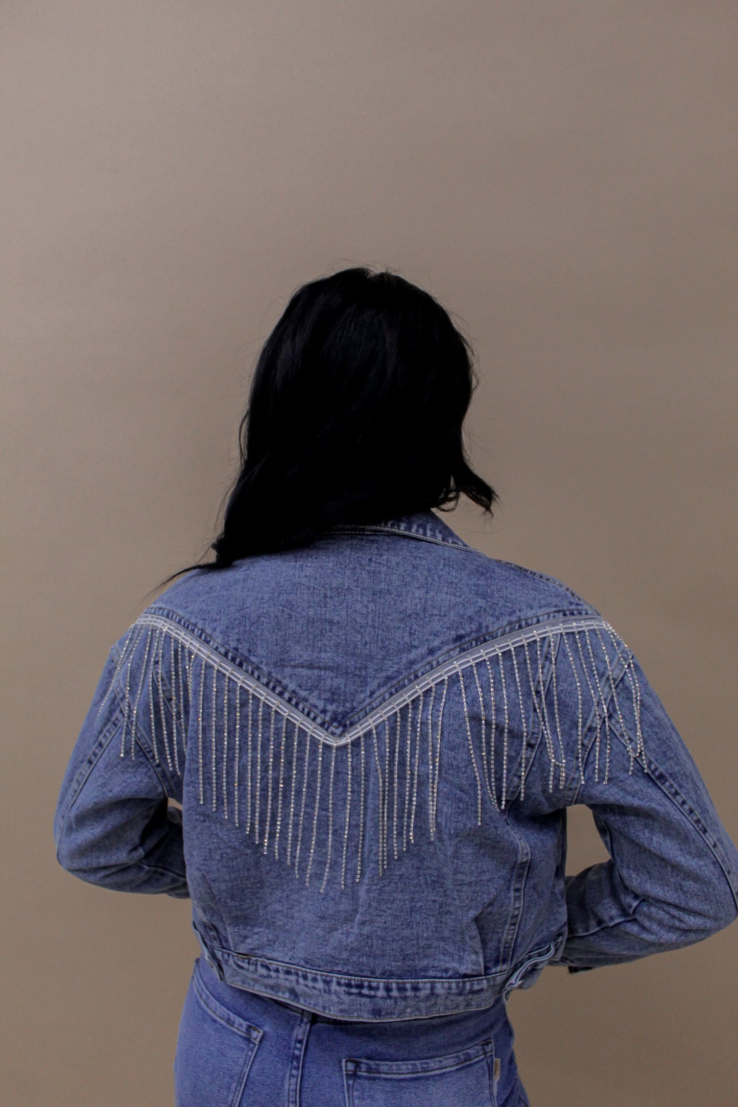 Jenny Rhinestone Jacket - Jean