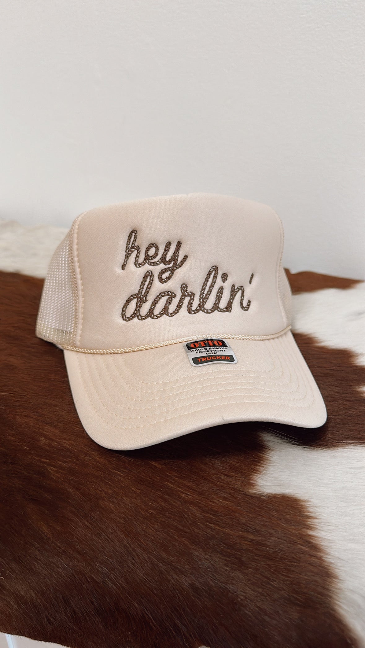 Hey Darlin' Trucker Hat - Brown/Tan