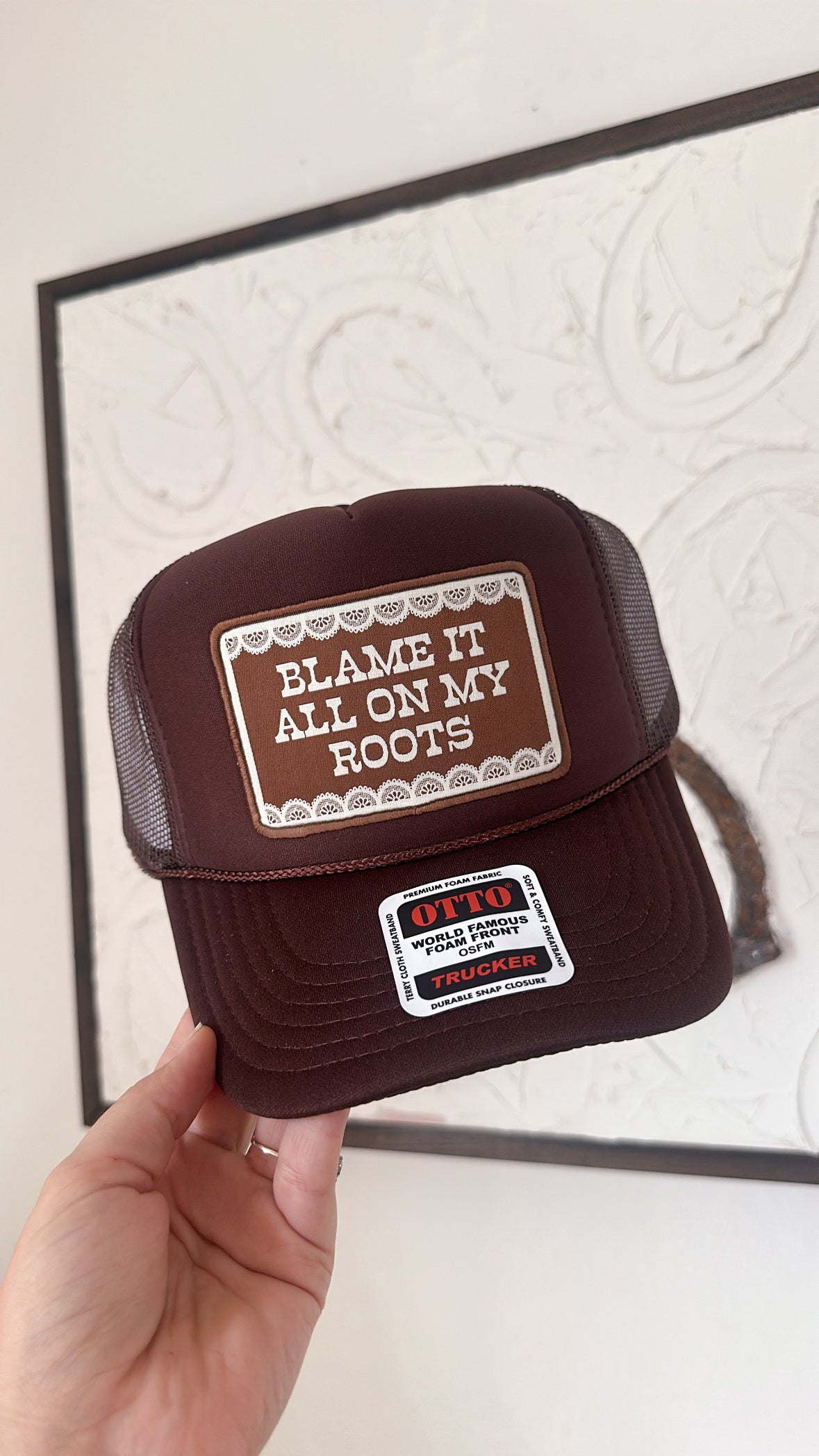 Blame It On My Roots Trucker Hat