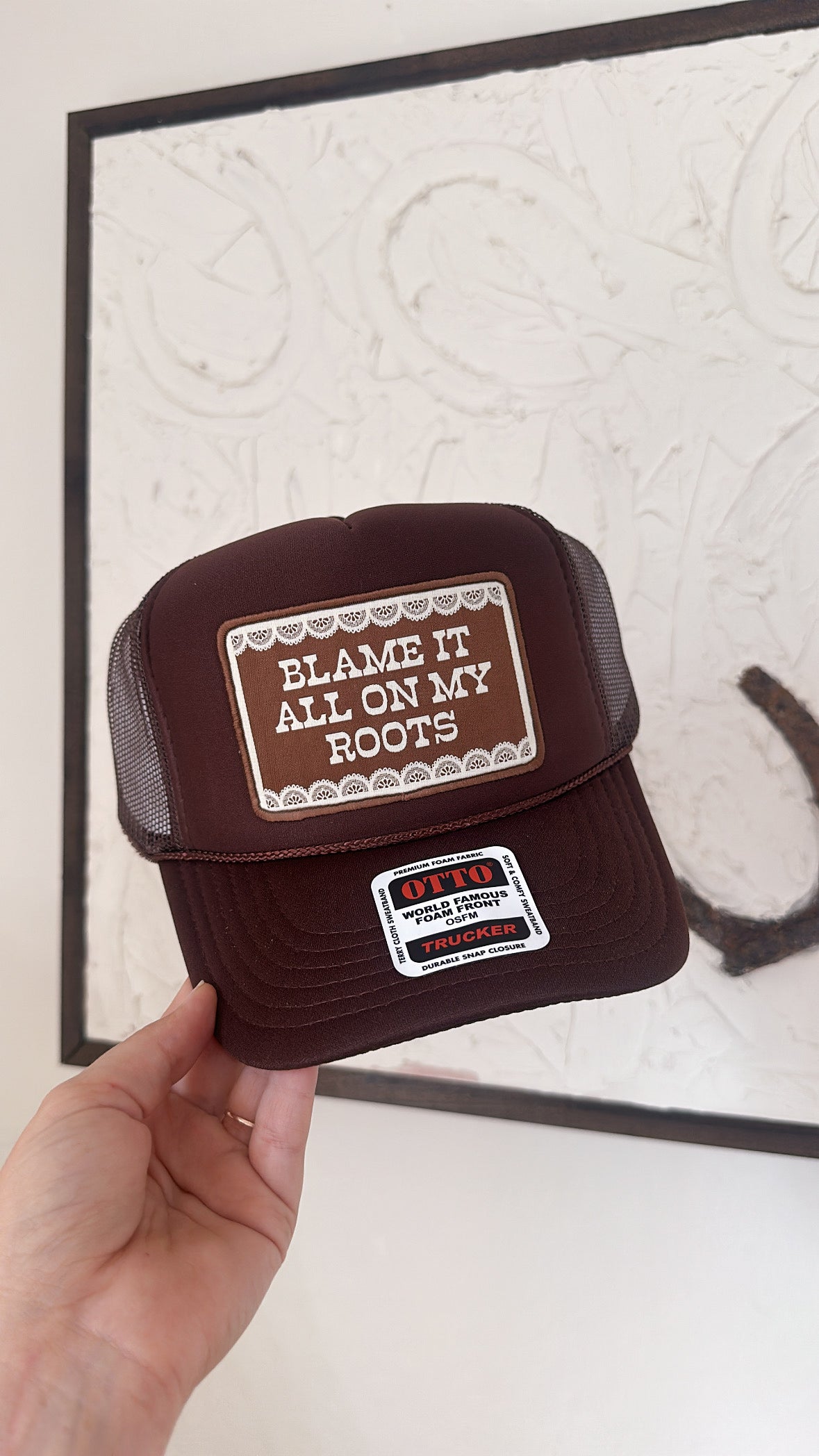 Blame It On My Roots Trucker Hat