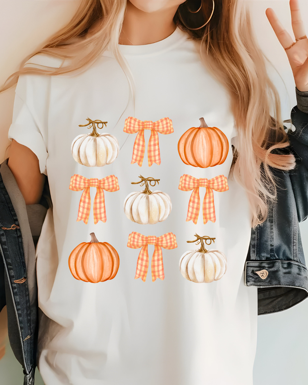 Pumpkin & Bows - Fall Tee