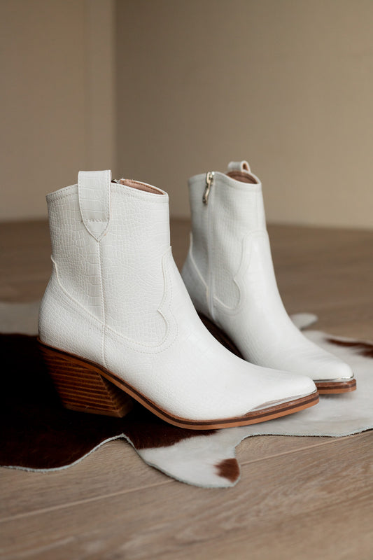 Levi Booties - White