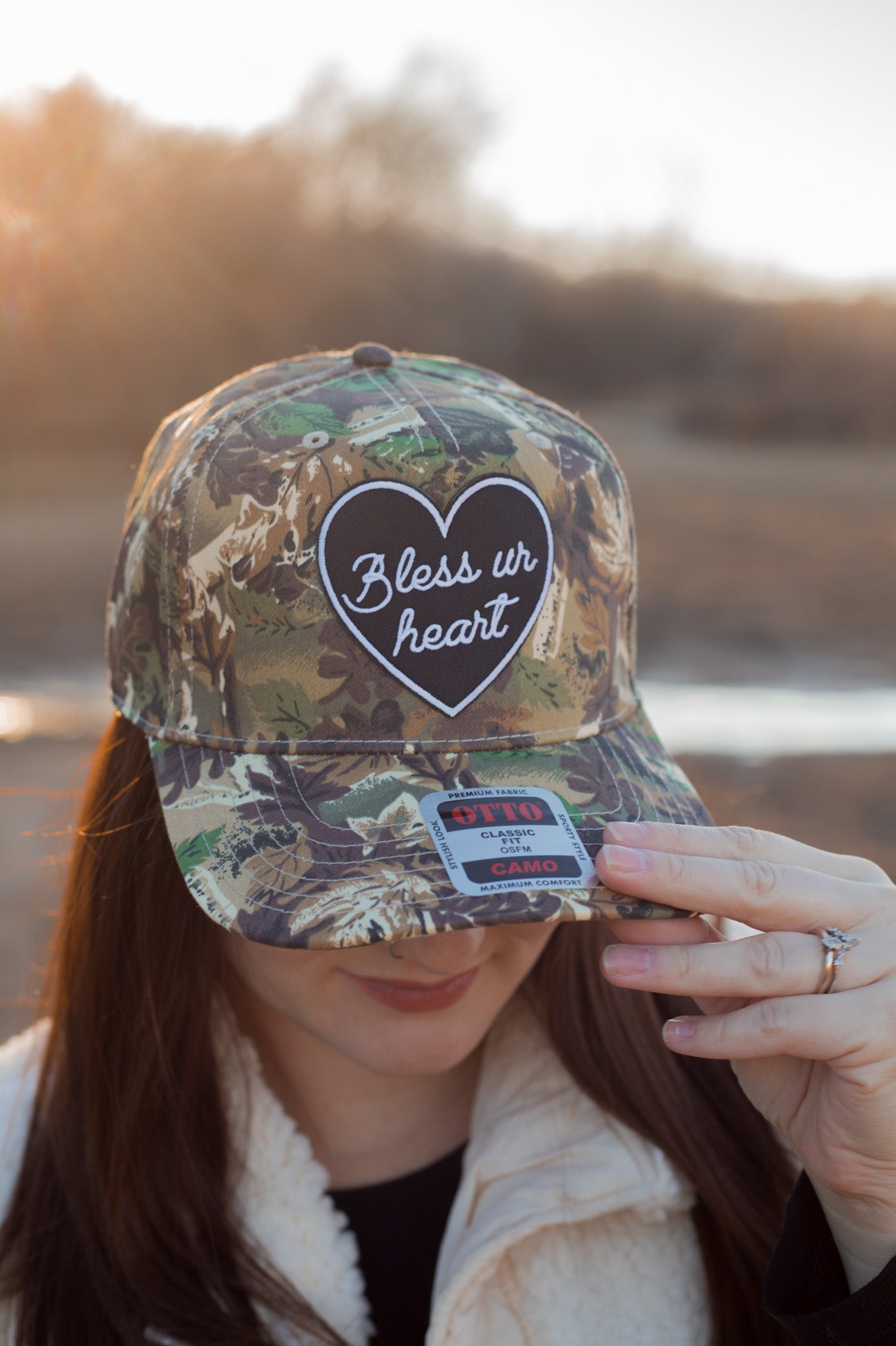 Bless Your Heart Trucker Hat - Camo (Hard)