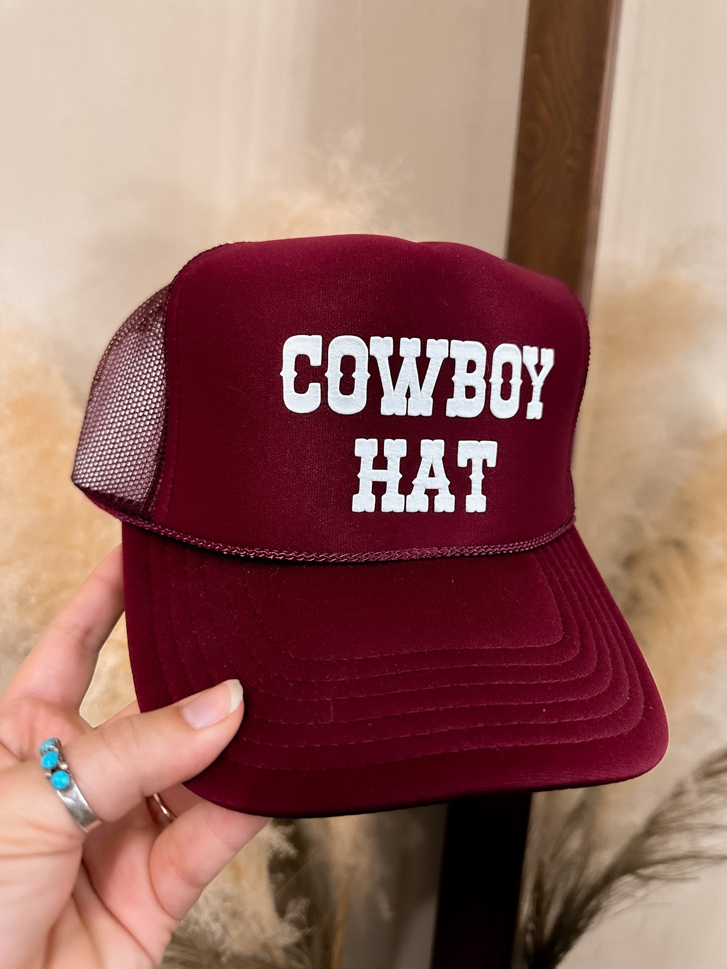 Cowboy Hat - Burgundy