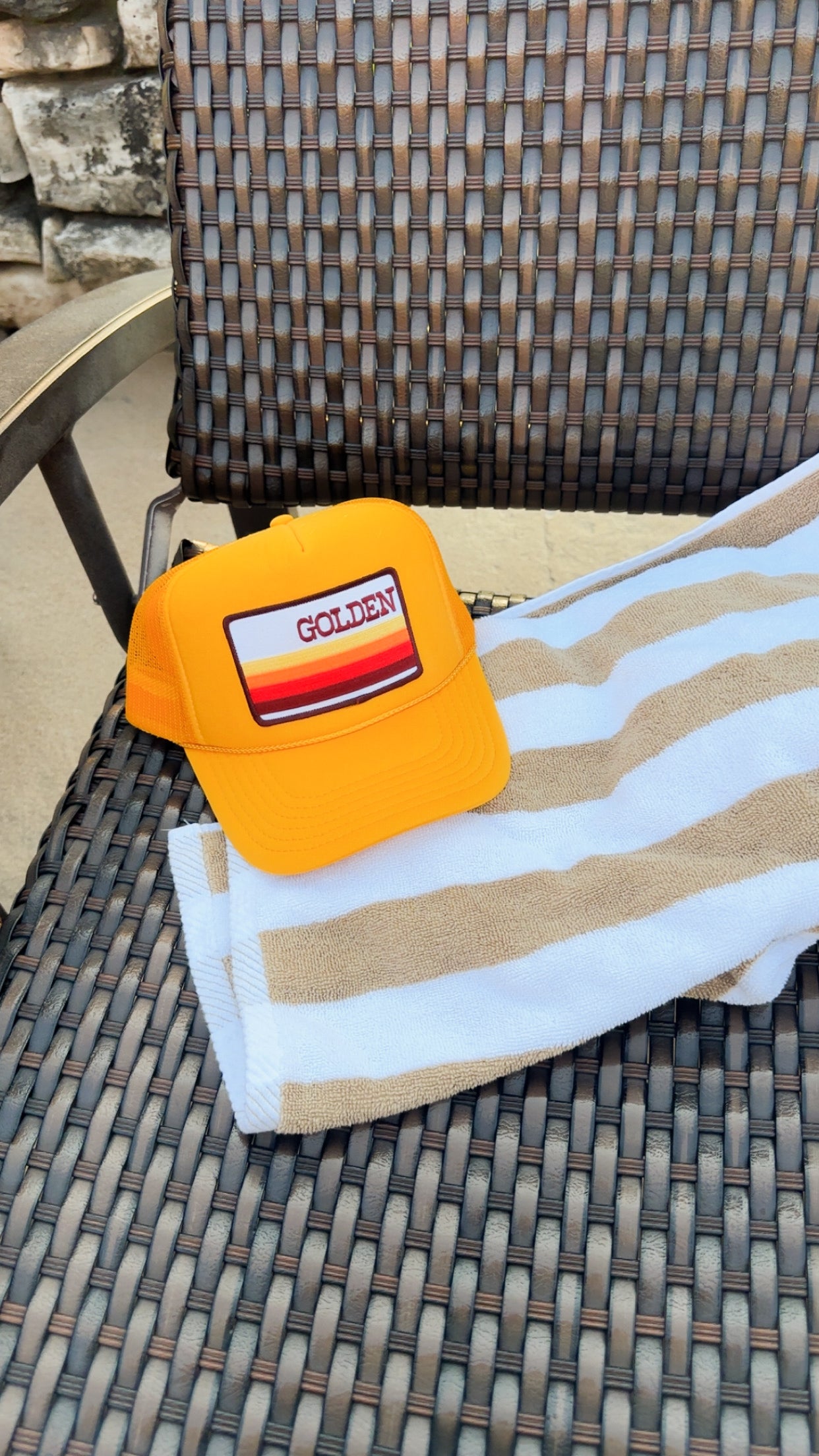 Golden Patch Trucker Hat