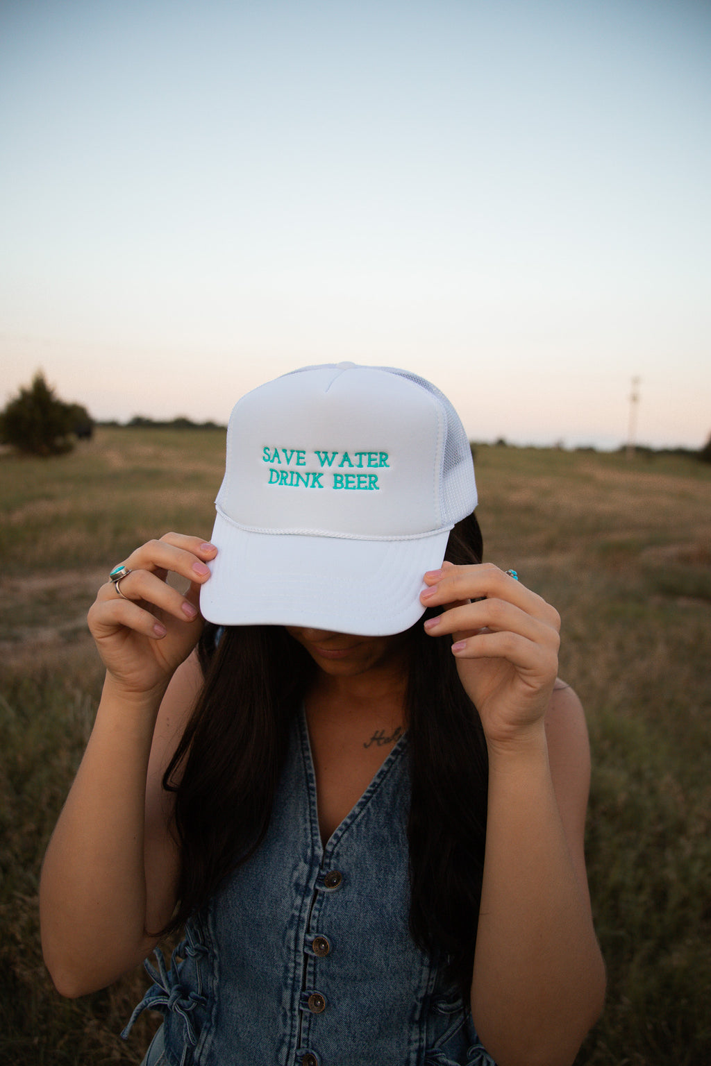 Save Water Drink Beer Trucker Hat - 1 week TAT