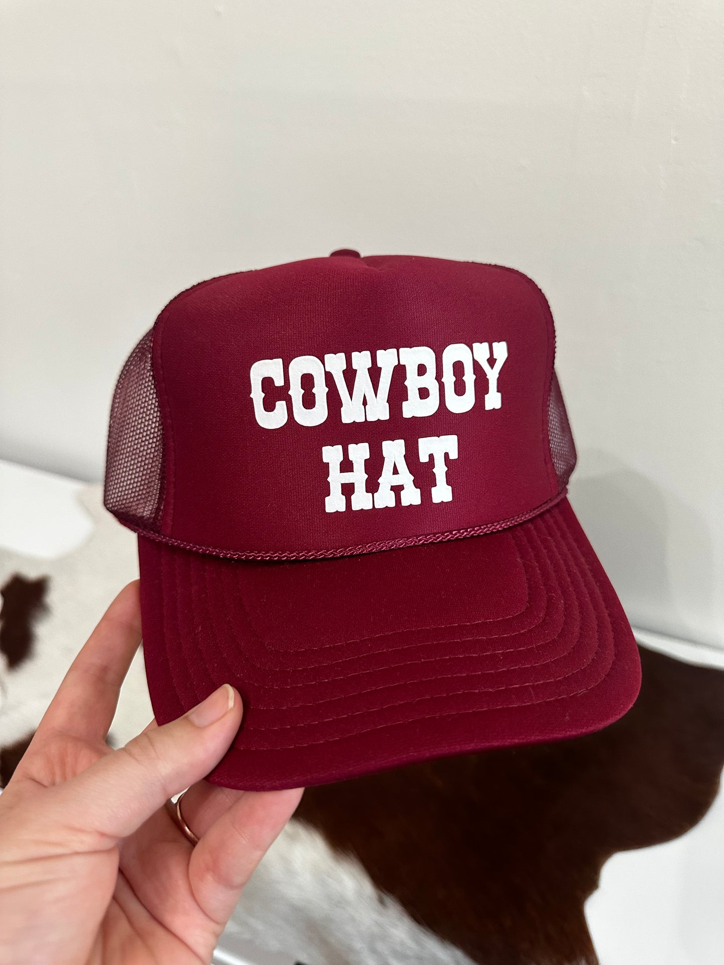 Cowboy Hat - Burgundy