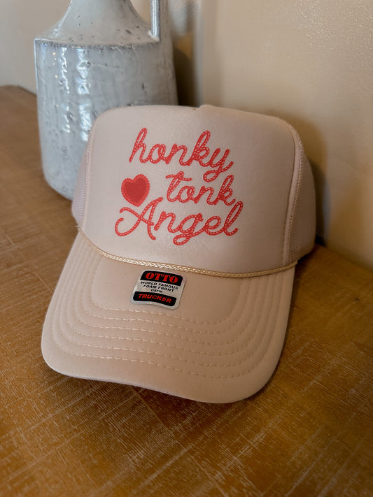Honky Tonk Angel Trucker Hat - 2 Colors