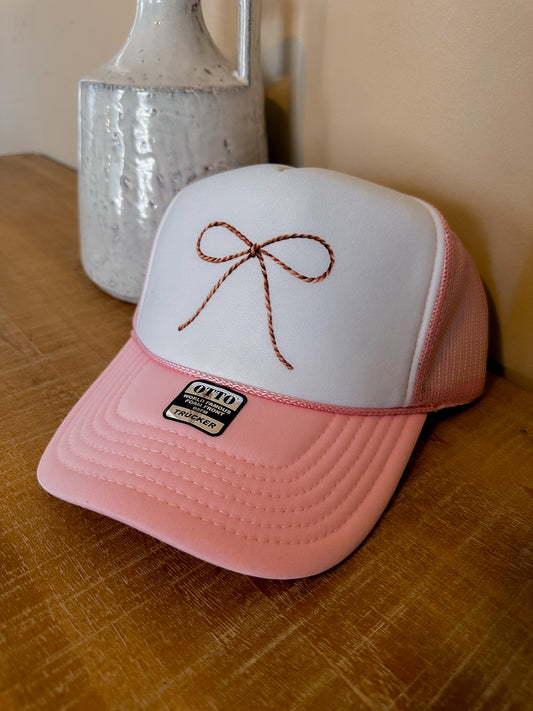 Bow Trucker Hat - 2 Colors