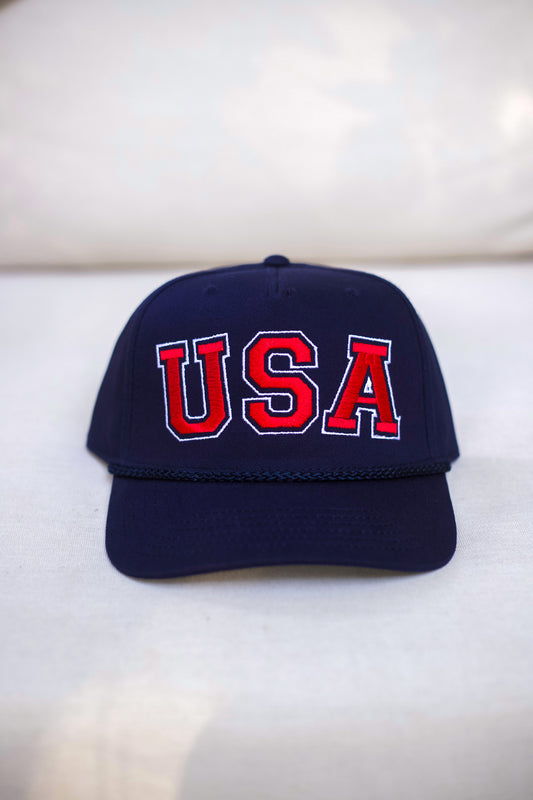 Navy USA Hat
