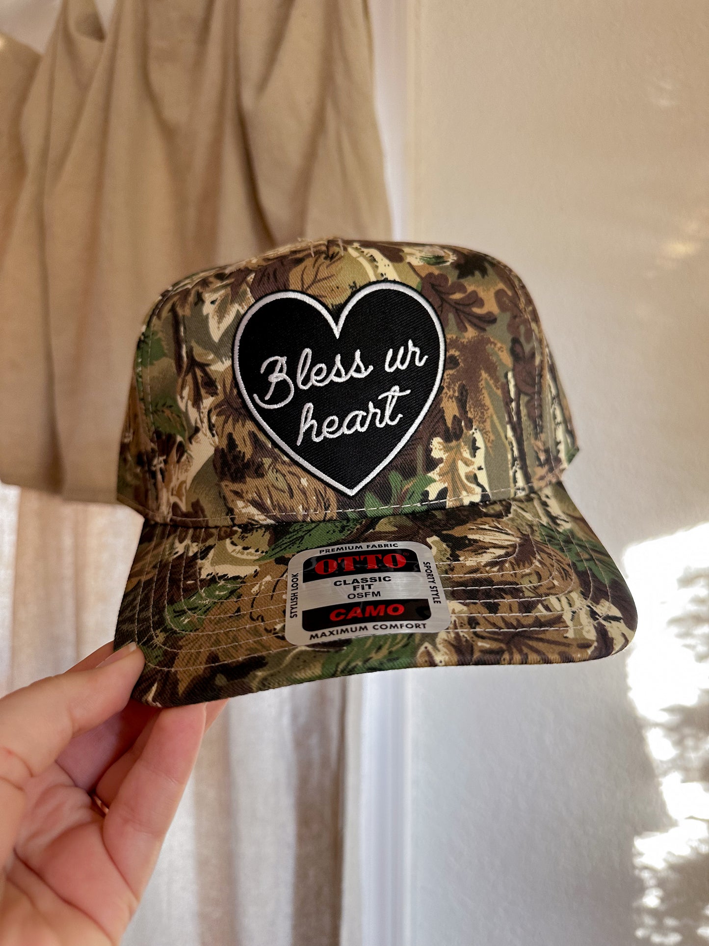 Bless Your Heart Trucker Hat - Camo (Hard)