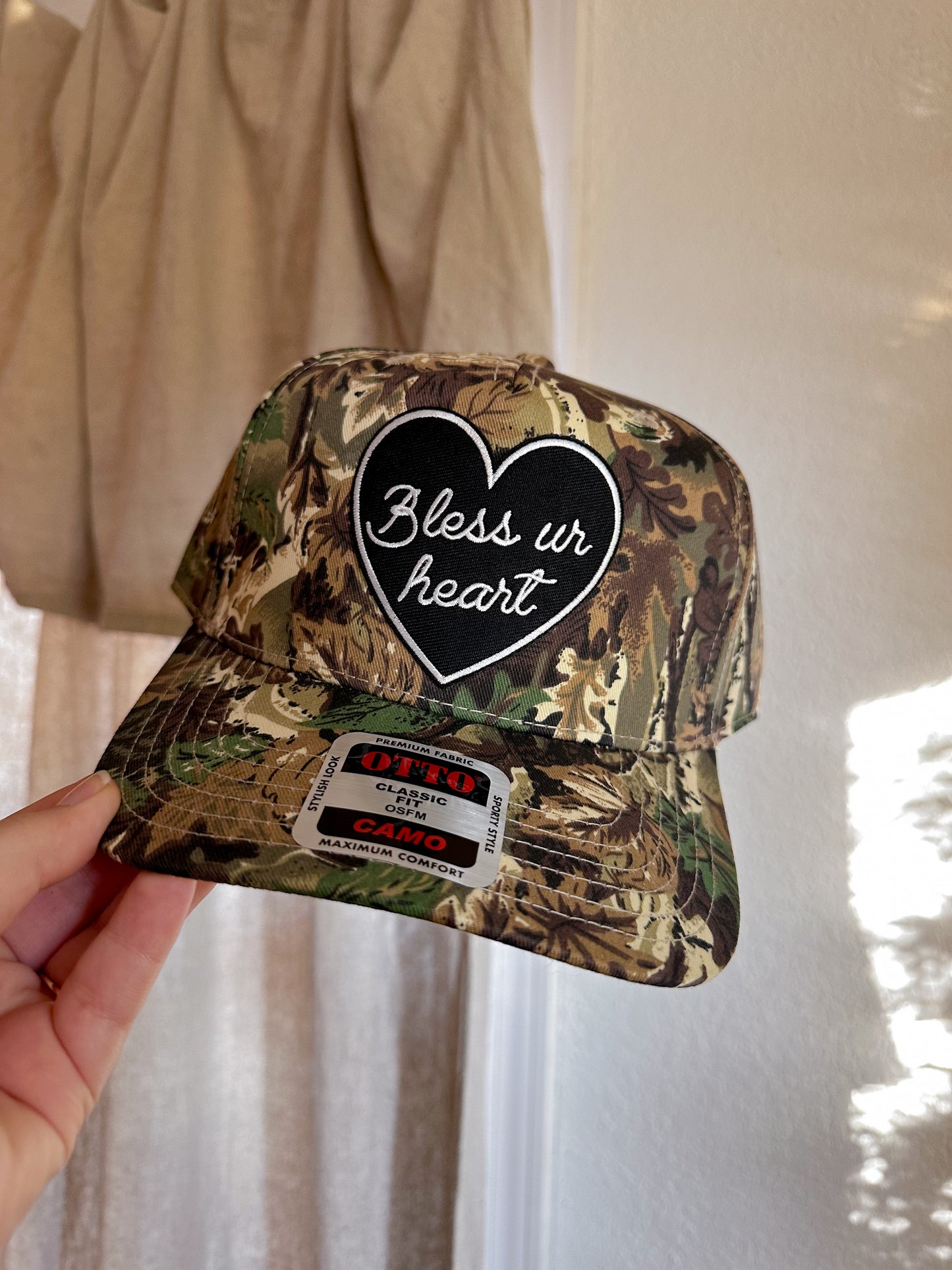 Bless Your Heart Trucker Hat - Camo (Hard)