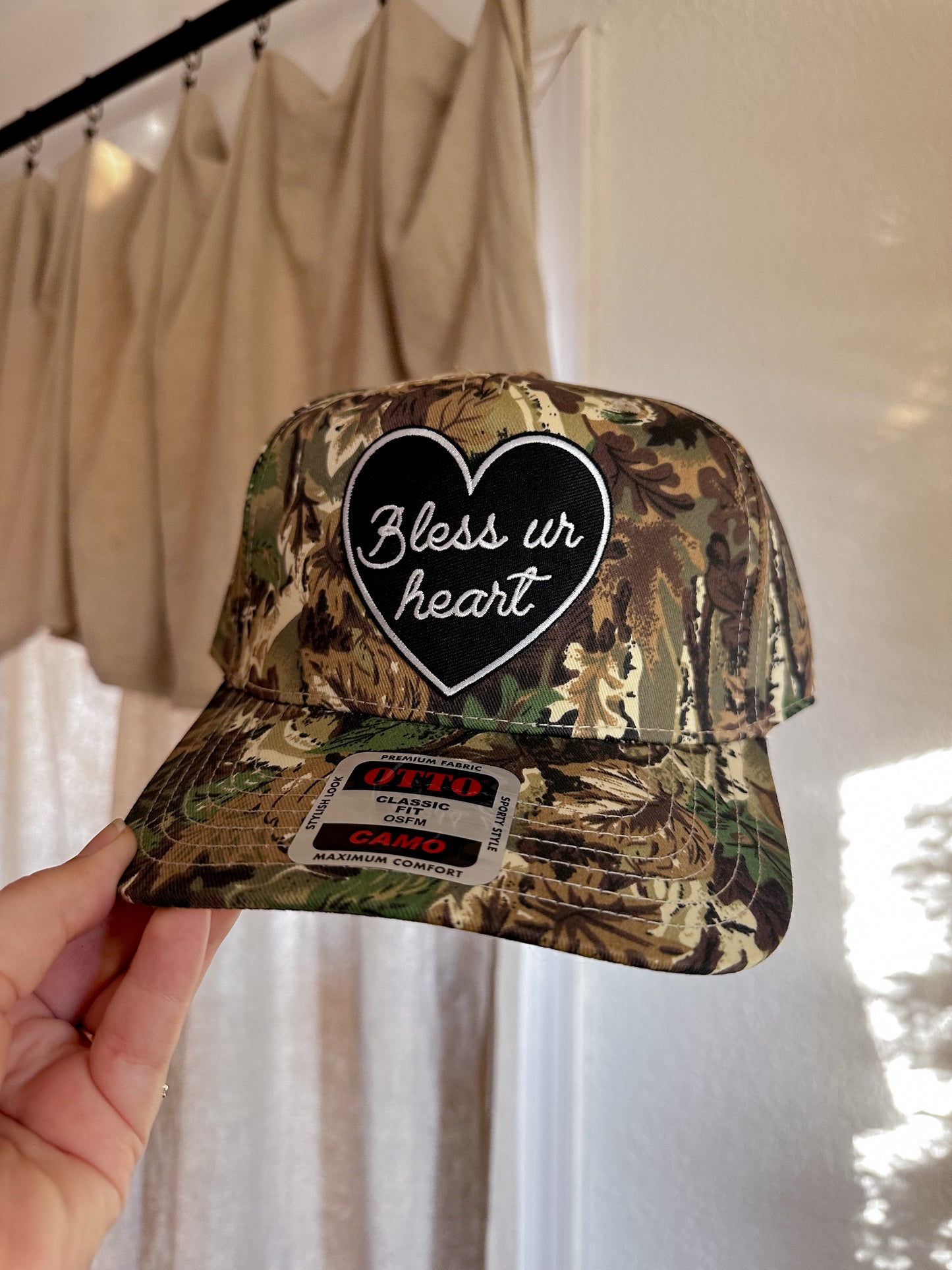 Bless Your Heart Trucker Hat - Camo (Hard)