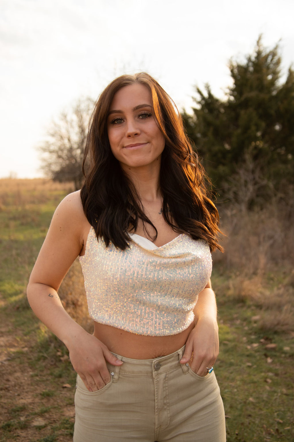 Misty Sequin Top